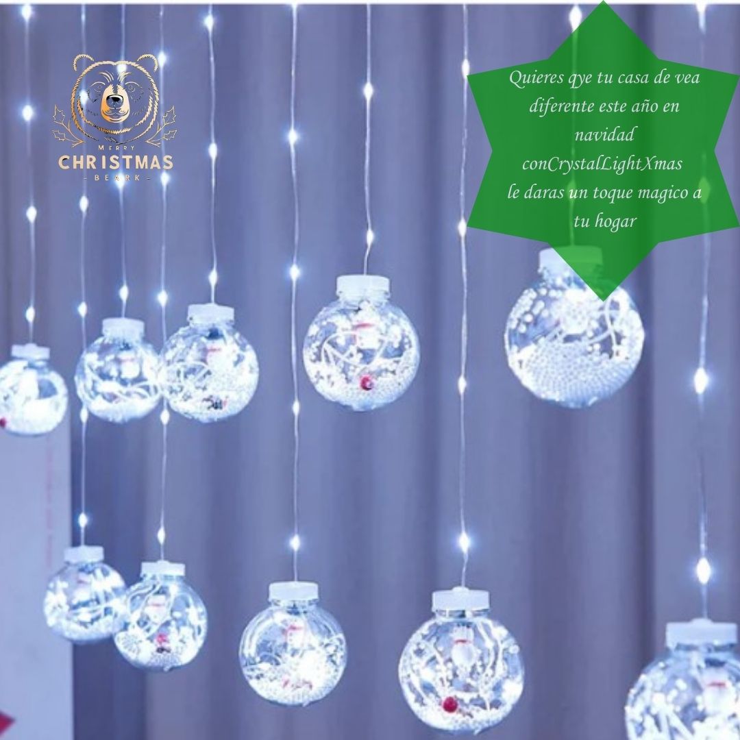 🎄CrystalLightXmas™  - Dale  un toque magito a tu naviad(Esferas led para navidad)🎅✨