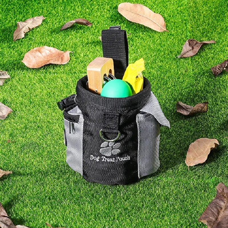 Bolsa de golosinas portátil para perros, bolsa de entrenamiento para perros al aire libre, bolsa de alimentación de gran capacidad, bolsa de cintura para entrenador de mascotas, suministros para perros