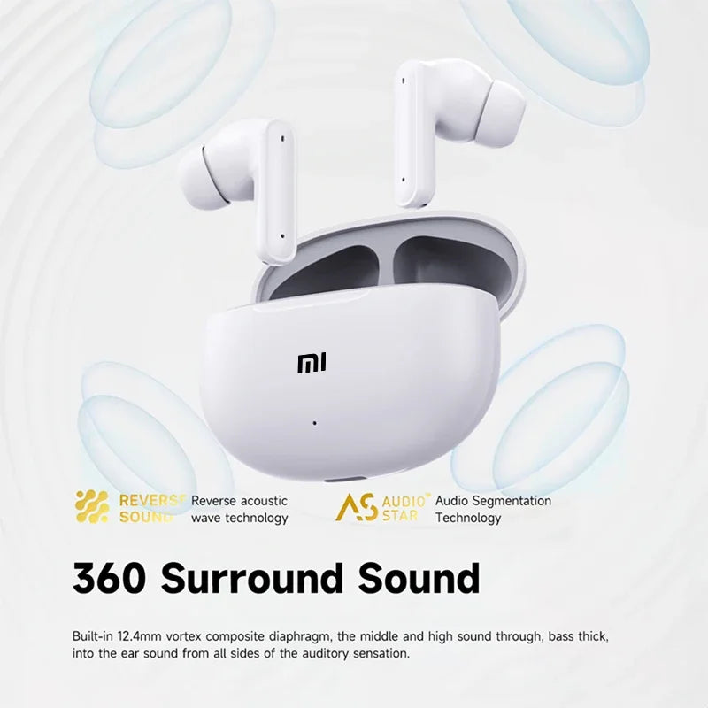 Xiaomi-auriculares inalámbricos TWS con Bluetooth, cascos deportivos impermeables, estéreo Hifi, gancho para la oreja, reducción de ruido, auriculares con micrófono para juegos