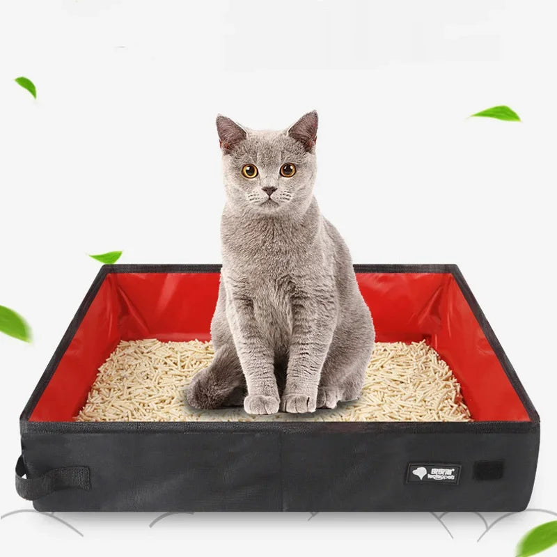 Caja de arena plegable portátil para mascotas, inodoro para perros, orinal para gatos, impermeable, para exteriores