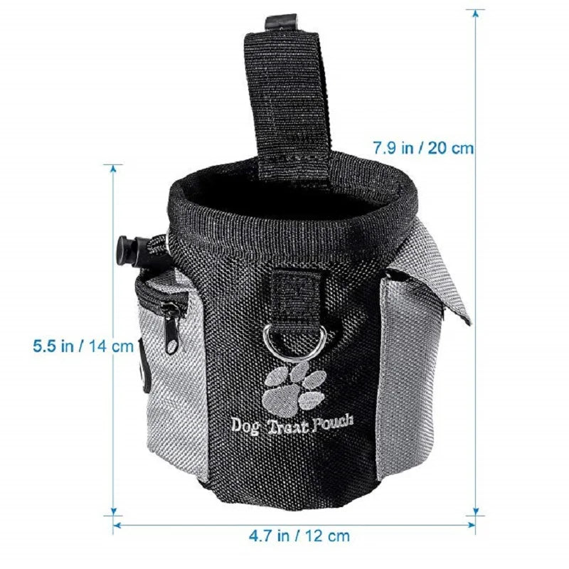 Bolsa de golosinas portátil para perros, bolsa de entrenamiento para perros al aire libre, bolsa de alimentación de gran capacidad, bolsa de cintura para entrenador de mascotas, suministros para perros