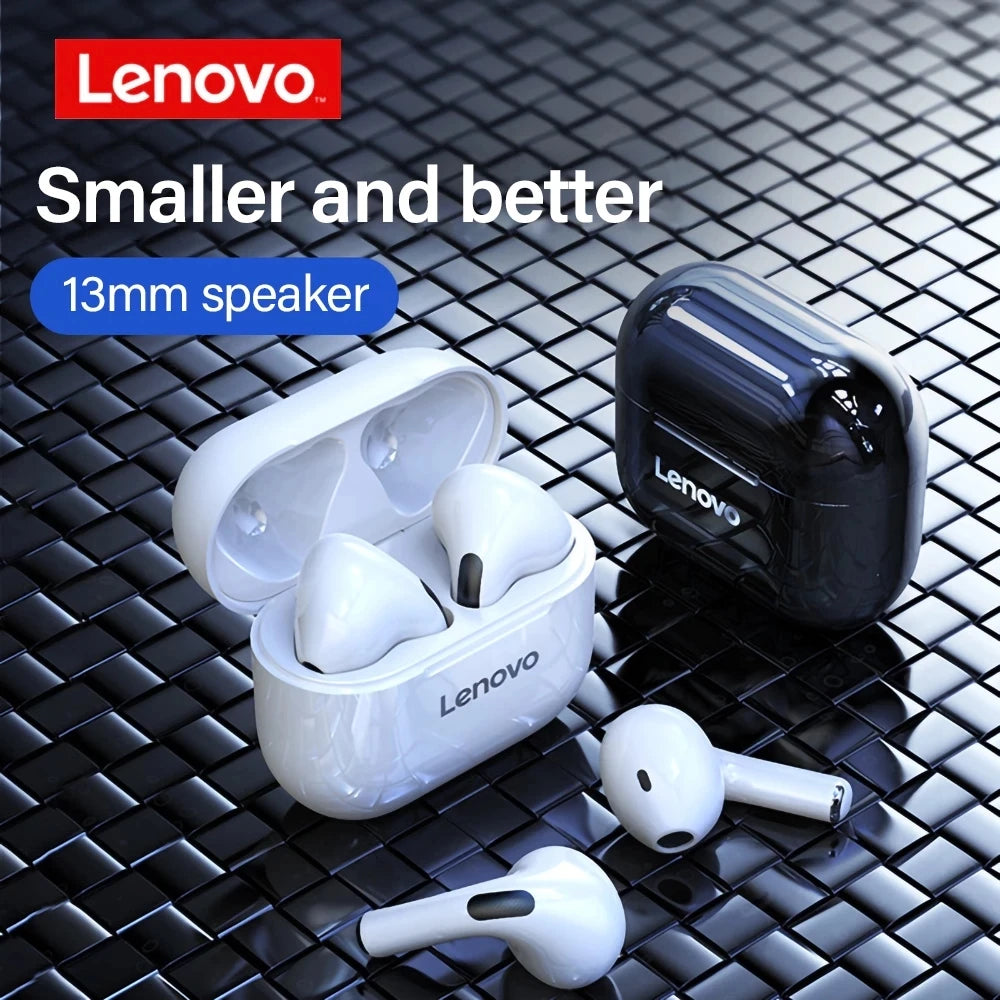 Lenovo-auriculares TWS con Bluetooth lp40, dispositivo de audio Original con sonido envolvente, HIFI, Control táctil, micrófono, modo de reposo largo, movimiento, 5,0